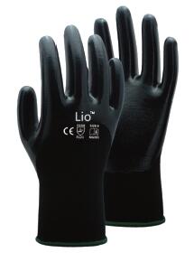Lio 21307 13G black nylon liner with ¾ nitrile coating